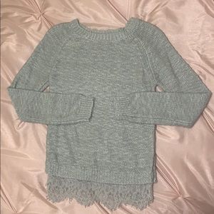 Girls gray sweater